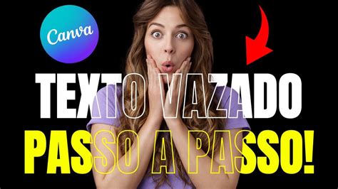 Como FAZER TEXTO VAZADO No CANVA PASSO A PASSO YouTube