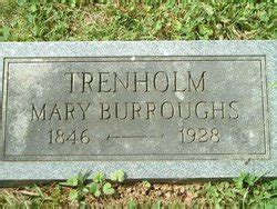 Mary Elizabeth Burroughs Trenholm M Morial Find A Grave