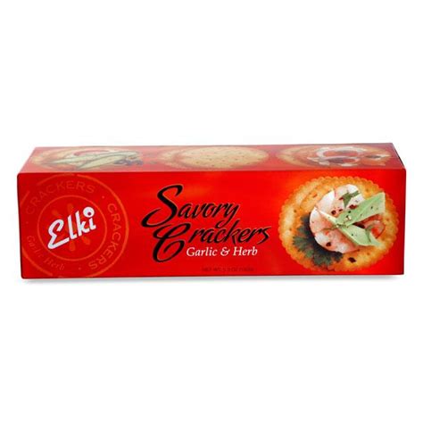 Elki Savori Crackers Garlic Y Herb Honoré