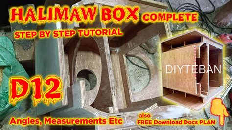 Paano Gumawa Ng Halimaw Box D12 Complete Tutorial With Full Plan Angles