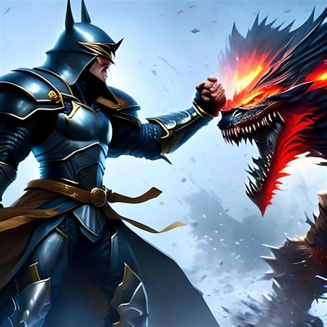 Premium Ai Image Illustration Painting Of A Confrontation Between A