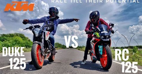 Ktm Duke Vs Ktm Rc Naked Vs Faired Top End Drag Race