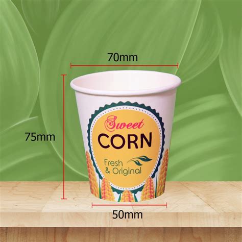 Jual Paper Hot Cup Jasuke Oz Ml Tutup Putih Isi Pcs Motif Jagung Sweet Corn Gelas