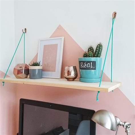 DIY A Simple Hanging Shelf - #tidylife