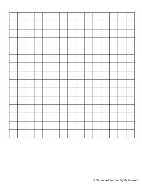 Blank 15 x 15 Grid Paper or Word Search Grid | Woo! Jr. Kids Activities : Children's Publishing