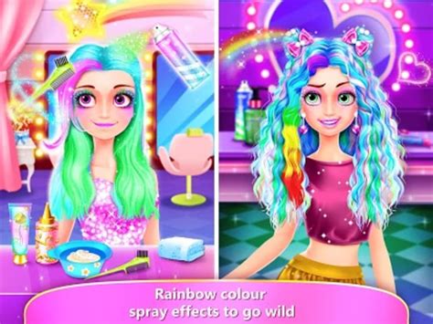 Android 용 Rainbow Hair Salon Dress Up Apk 다운로드