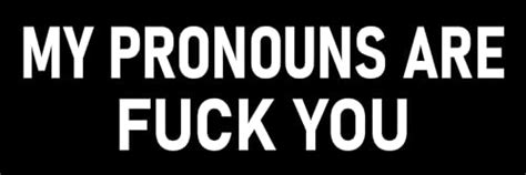 Amazon My Pronouns Are Fuck You Sticker Large 9 Funny Anti Woke