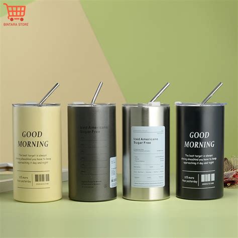 TERMOS 600ml Stainless Steel Coffee Tumbler Cup Americano Hot And Cold Water Thermos Shopee