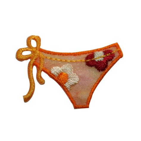 ID 7756 Flower String Bikini Bottom Patch Swim Suit Etsy