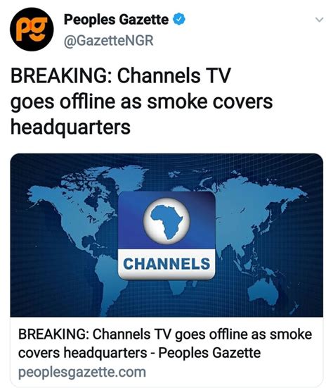 Channelstv Goes Offline As Thugs Take Over Channels Television