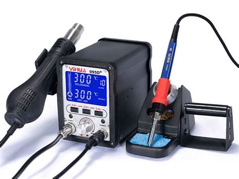 Lcd Smd Hot Air Rework Station With Soldering Iron D Yihua