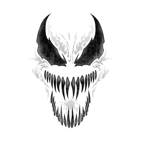 Venom Face Tattoo