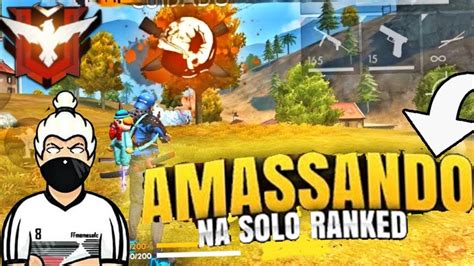 Free Fire Ao Vivo Rei Do Capa Amarelo Rumo A Mestre Solo Rank