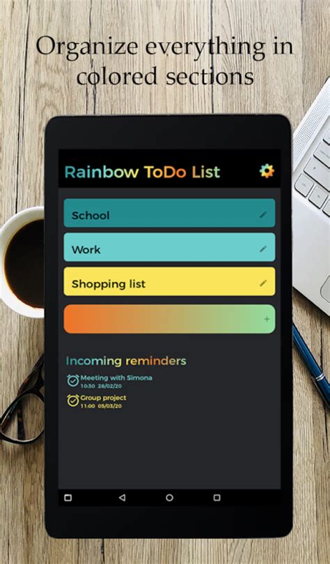 Android Rainbow To Do List Tasks Reminders Apk