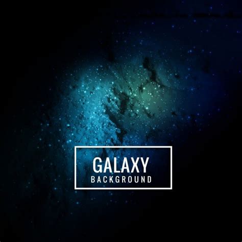 Free Vector | Galaxy background in blue color