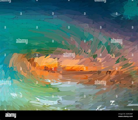 Abstract Sea Background Wave Eps8 Vector Graphics Stock Vector