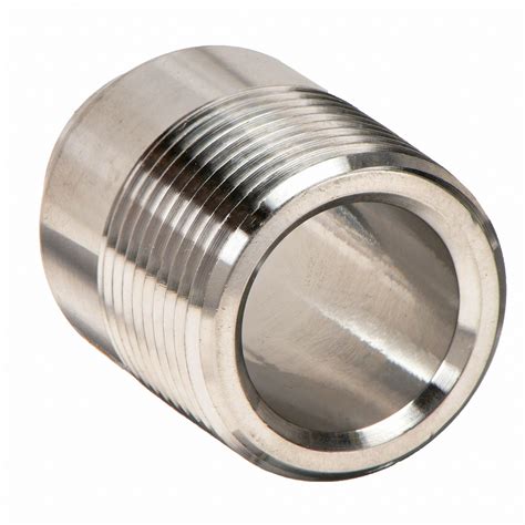 Grainger Approved T Stainless Steel Male Adapter Mnpt X Butt Weld