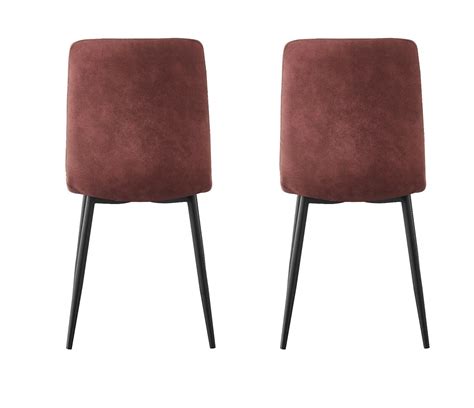 Set Of 4 Faux Matte Suede Leather Dining Chairs Home And Restaurants