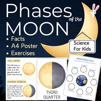 phases   moon posters  facts  kids science  kids