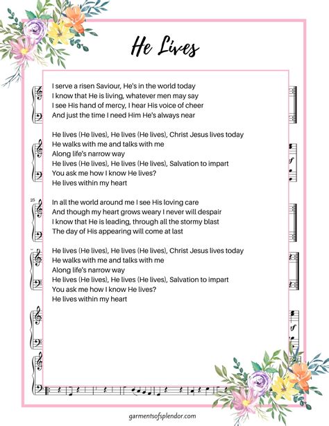 40 Beautiful Easter Hymns (with Free Printable Lyrics)