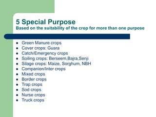 4 Classification of Crop Plants.pptClassification of Crop Plants | PPT