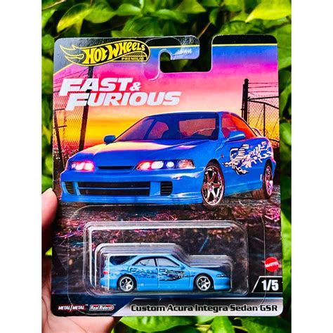 Hobby Store xe mô hình Hot Wheels Premium Fast and Furious Custom Acura Integra Xanh Shopee