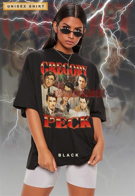 [BLACK] GREGORY PECK Tribute T-shirt - Walmart.com