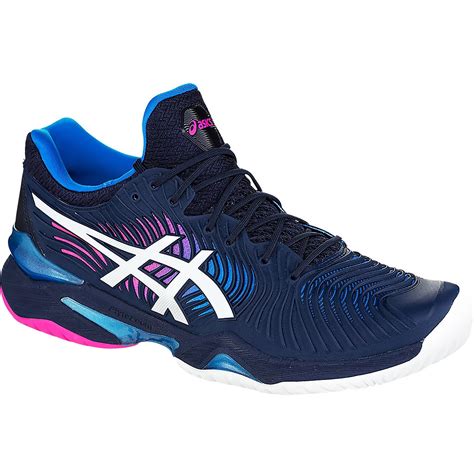 Asics Womens Court FF 2 Tennis Shoes - Peacoat/White - Tennisnuts.com