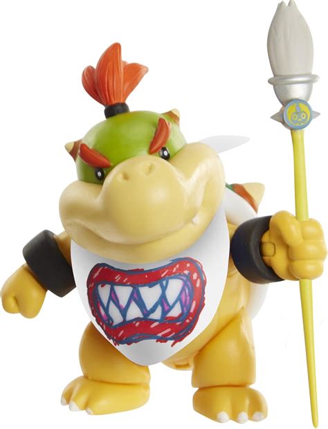 World Of Nintendo Bowser Jr With Paint Brush Action Figure 4 Amazon