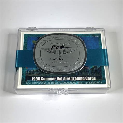 1995 Summer Hot Air Balloon Card Complete Set In Protective Box