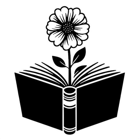 Floral Book Svg Premium Ai Generated Vector