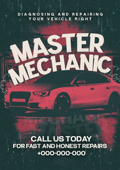 Car Mechanic Poster Car Mechanic Poster Maker Brandcrowd