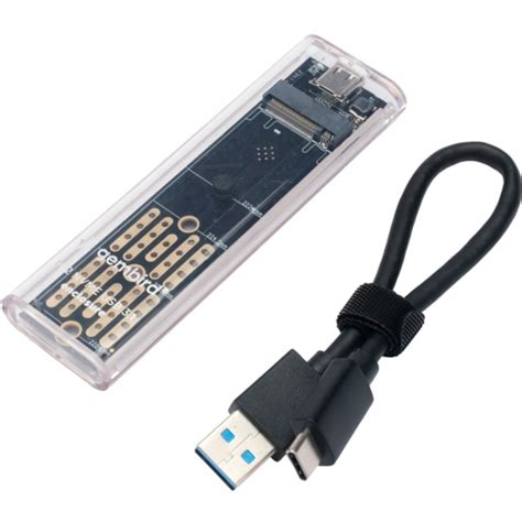 Внешний корпус для SSD M2 Gembird EEM2-NVME-2 пластик, прозрачный ...