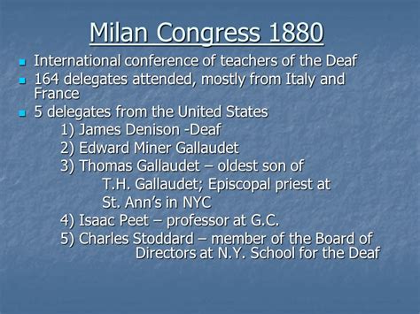 Deaf History Month Fact: Second International Congress on Education of
