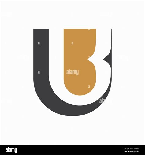 Modèle De Dessin Vectoriel De La Lettre Initiale Du Logo Ub Ou Du Logo