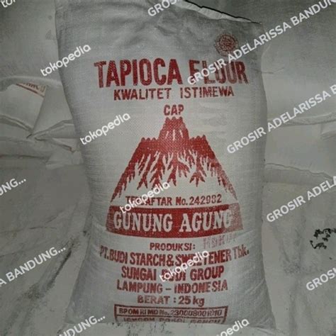 Jual Tepung Tapioka Aci Kanji Sagu Gunung Agung Kg Dan Repack Kg