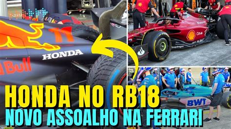 F1 2022 RED BULL REVELA A LOGO DA HONDA FERRARI NOVO ASSOALHO