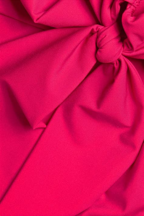 ZIMMERMANN Hoch sitzendes Bikini Höschen mit Schleife THE OUTNET