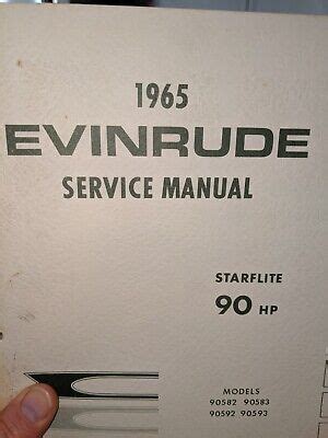 Evinrude Starflite Hp Outboard Motor Service Repair Manual Ebay