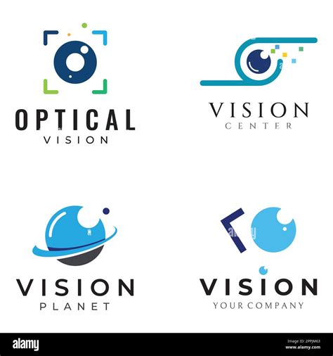 Modern Colorful Abstract Logo Vision Digital Vision Optical Vision