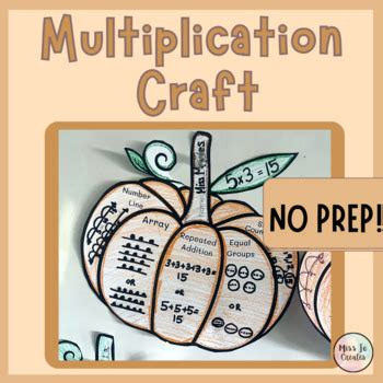 Multiplication Strategies - Fall Pumpkin Math Craft by MissJoCreates