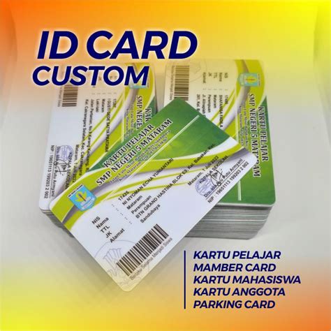 Jual Cetak Id Card Bumn Custom Member Kartu Pelajar Mahasiswa Anggota