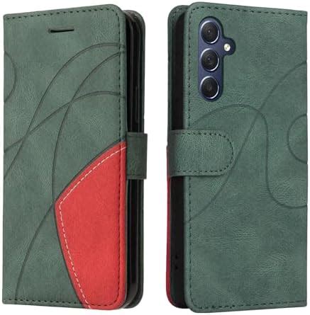 Wuhaizher Samsung A15 Case Geometric Shockproof Wallet Case PU Leather