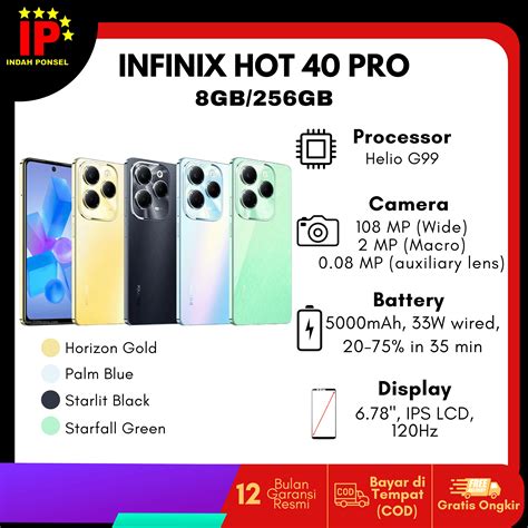 Jual INFINIX HOT PRO RAM GB GB GARANSI RESMI NASIONAL Di Seller Indahponseltamora