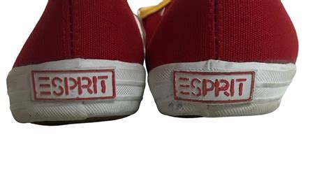 1980s Esprit Shoes / Red Blue Yellow Color Block Canvas Tennis | Etsy