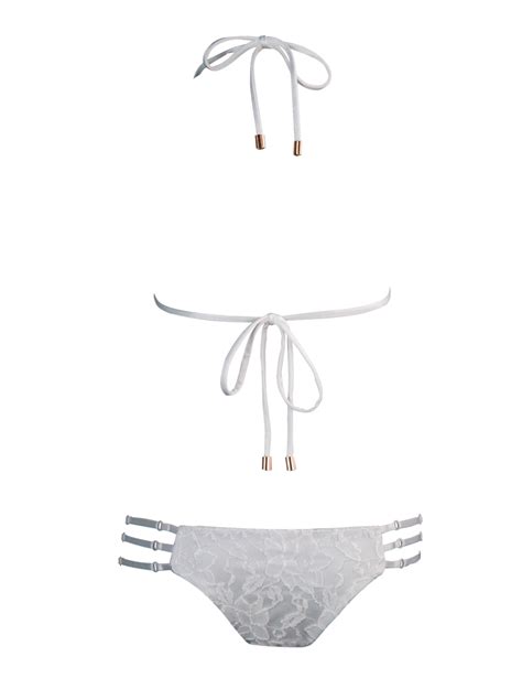 Angel White Lace Vixen Triangle Bikini Top Water Vixen Swim