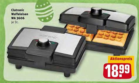Clatronic Waffeleisen WA 3606 Angebot bei REWE Kaufpark