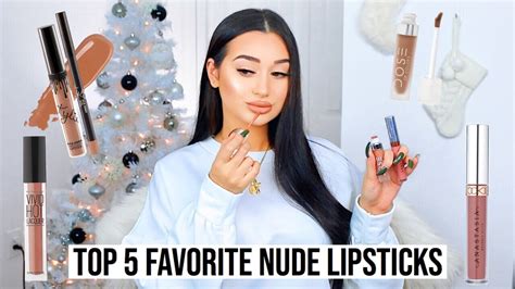 TOP 5 FAVORITE NUDE LIPSTICKS VLOGMAS DAY 15 YouTube