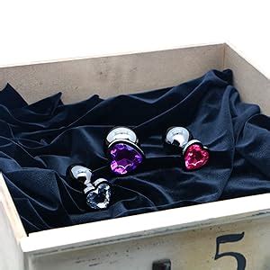 Belmalia 3x Metall Anal Plug Butt Plug in Herzform Spüre Puren Lust