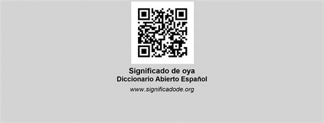oya diccionario abierto de espanol